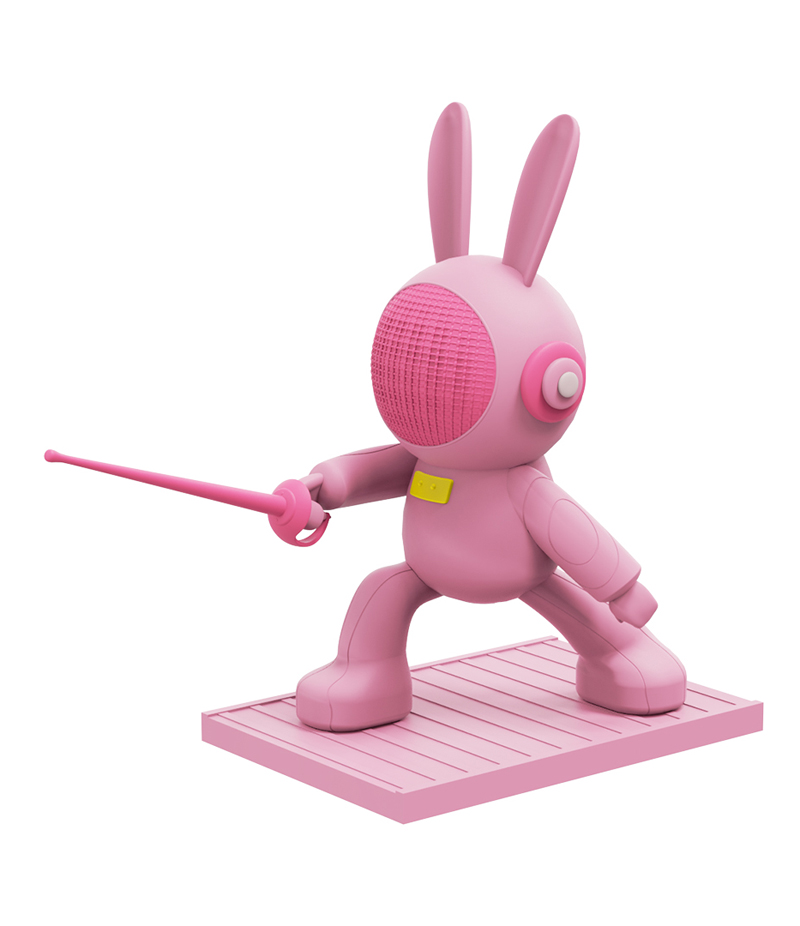 Fencing figure ATTACK