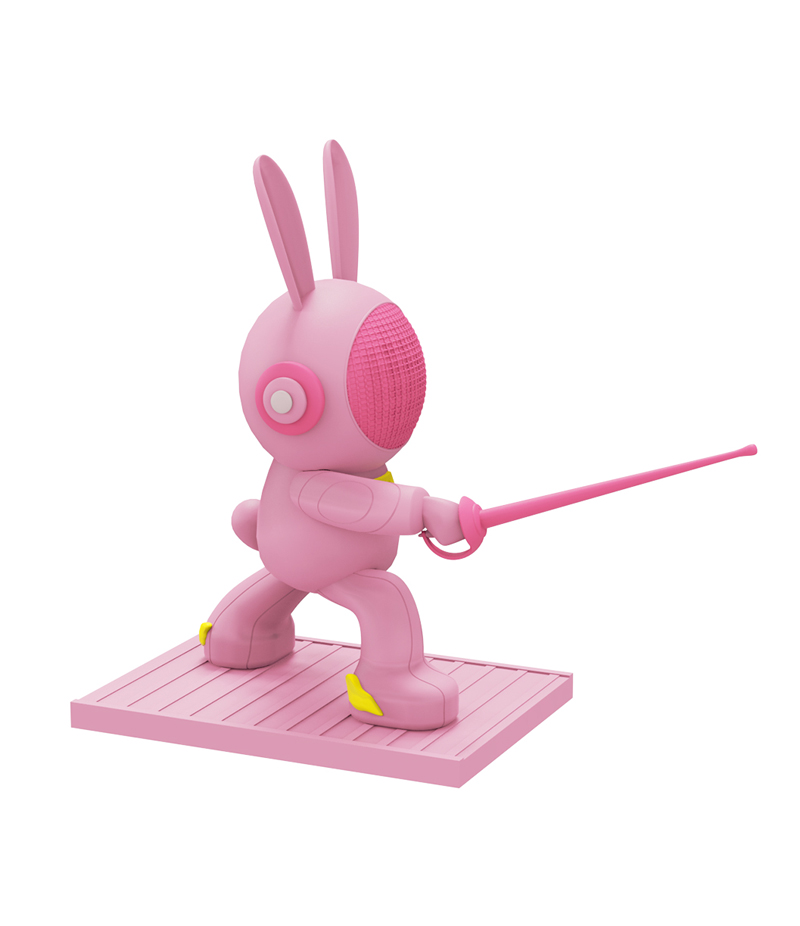 Fencing figure ATTACK