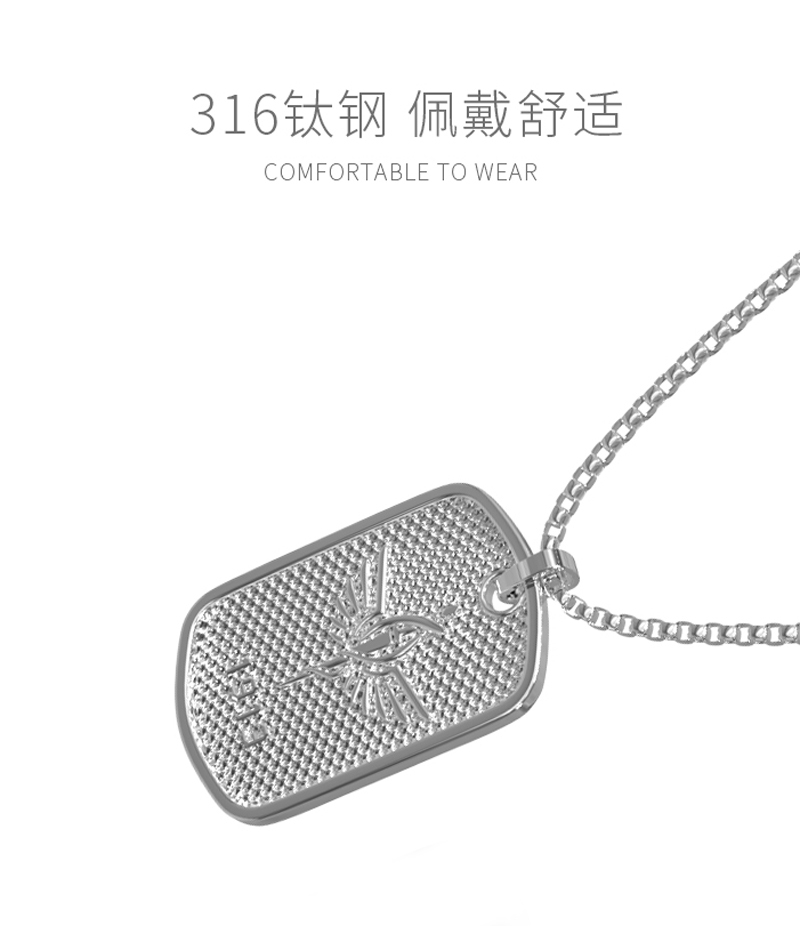 Necklace with Shield Pendant