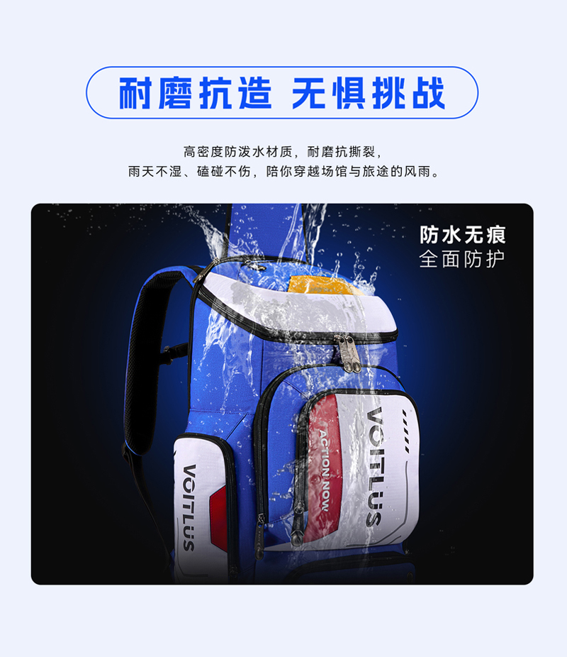 Detachable wheeled Bag Blue